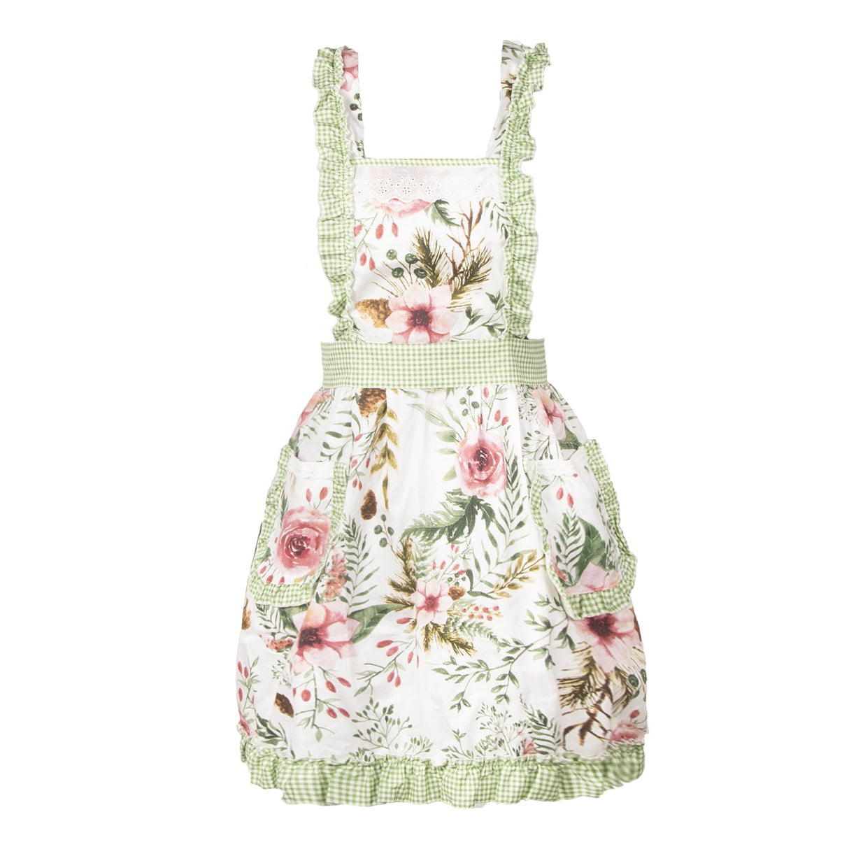 SINUOLIN Floral Apron with Pockets and Adjustable Shoulder Straps for Cooking and Baking Women Apron Gifts - GexWorldwide