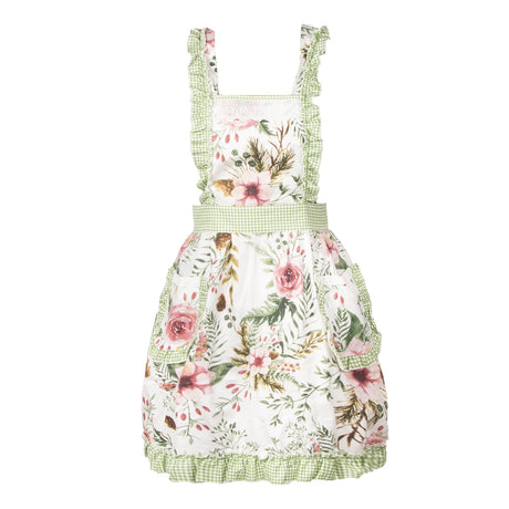 SINUOLIN Floral Apron with Pockets and Adjustable Shoulder Straps for Cooking and Baking Women Apron Gifts - GexWorldwide