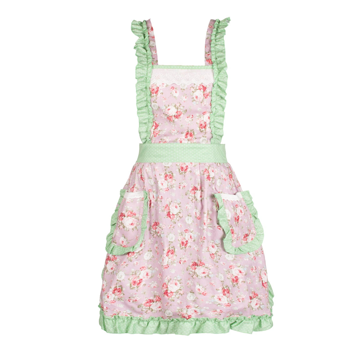 SINUOLIN Floral Apron with Pockets and Adjustable Shoulder Straps for Cooking and Baking Women Apron Gifts - GexWorldwide