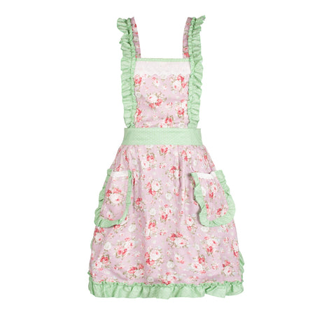 SINUOLIN Floral Apron with Pockets and Adjustable Shoulder Straps for Cooking and Baking Women Apron Gifts - GexWorldwide