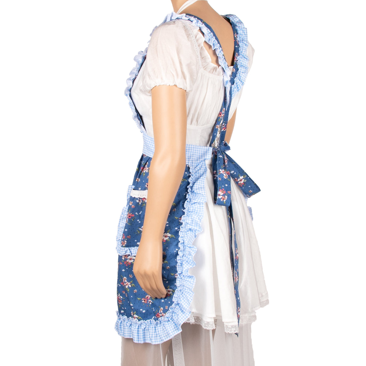 SINUOLIN Floral Apron with Pockets and Adjustable Shoulder Straps for Cooking and Baking Women Apron Gifts - GexWorldwide