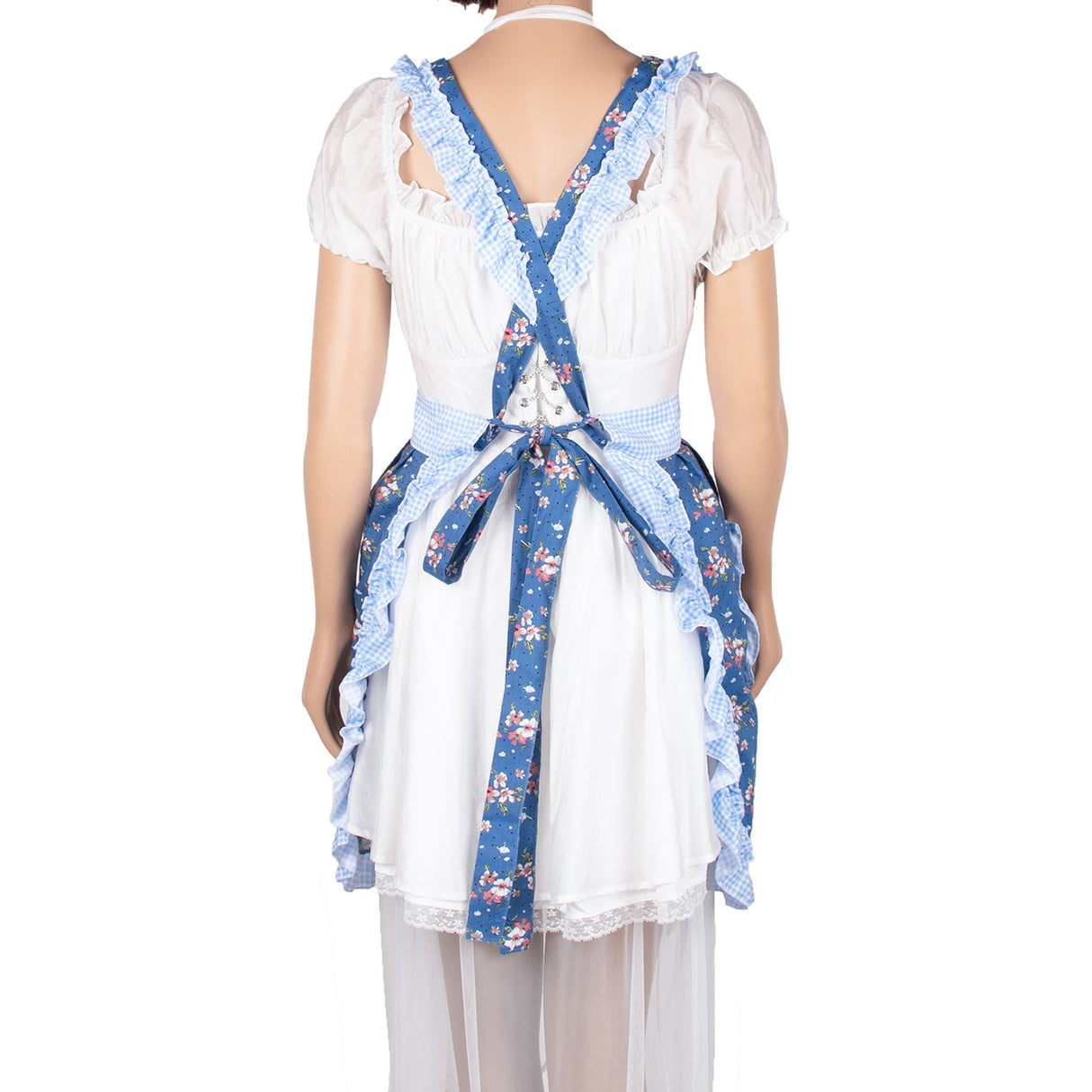 SINUOLIN Floral Apron with Pockets and Adjustable Shoulder Straps for Cooking and Baking Women Apron Gifts - GexWorldwide