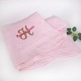 GEX Personalized Embroidered Baby Blanket with Name for New Mom Baby Shower Gift