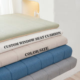 GEX Teddy Velvet Fabric Custom Size Bench Cushion Pads Multi Colors 70D High-Resilience Foam