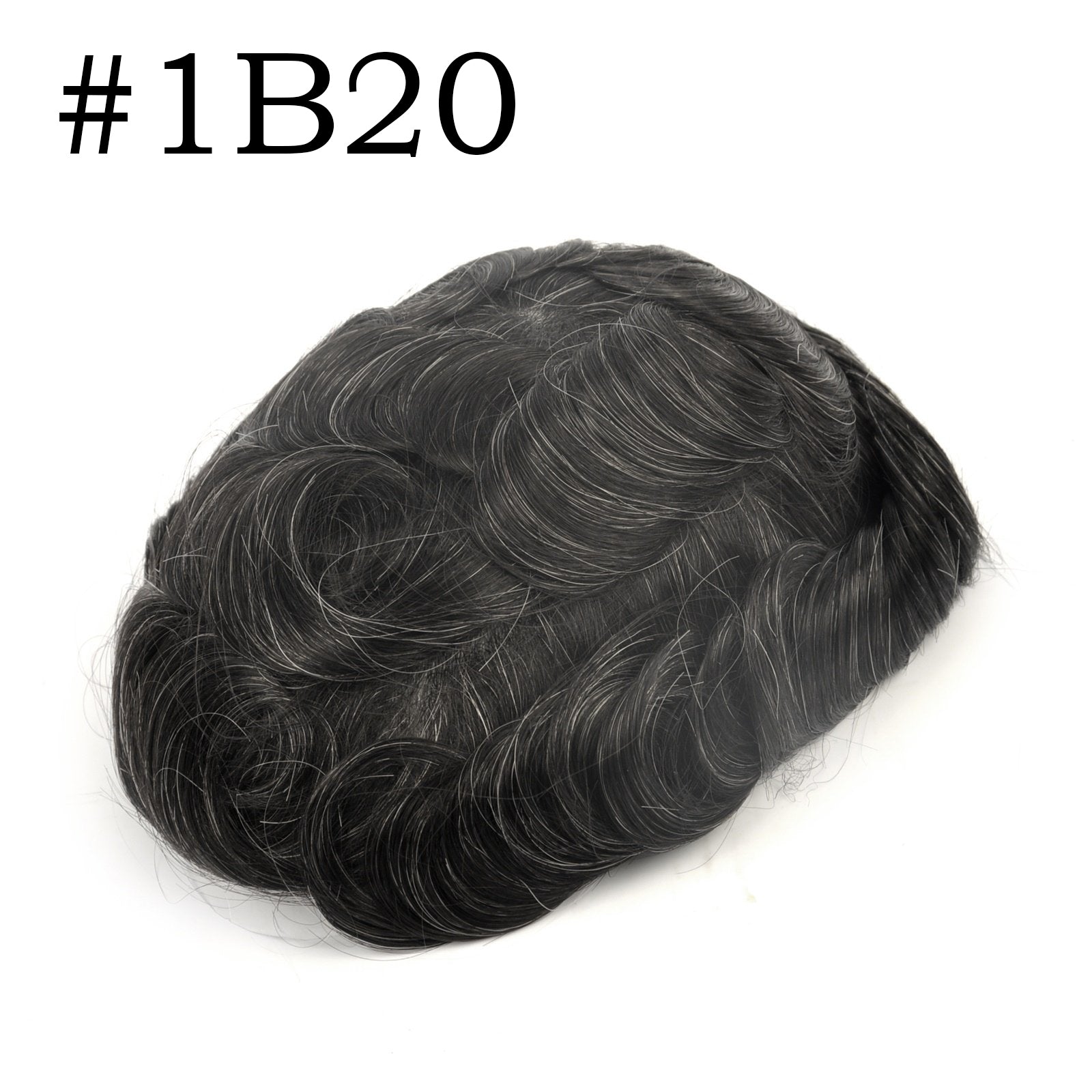 GEX Q6 : Men's Toupee French Lace Base with Thin Skin Hairpieces 8
