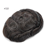 GEX Q6 : Men's Toupee French Lace Base with Thin Skin Hairpieces 8''*10''