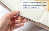 GEX Teddy Velvet Fabric Custom Size Bench Cushion Pads Multi Colors 70D High-Resilience Foam