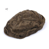 GEX Mens Toupee Hairpiece SWISS LACE Hair Systems Bleached Knots