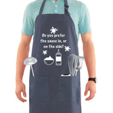 SINUOLIN Hot Stamping Apron with Pocket Cooking Apron for Men and Women Thanksgiving