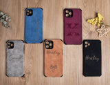 GEX Personalized Engraved Leather iPhone Cases