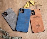 GEX Personalized Engraved Leather iPhone Cases