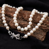 BURLAP LIFE Real Freshwater Pearl Women Necklace - Bow - GexWorldwide