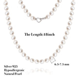BURLAP LIFE Real Freshwater Pearl Women Necklace - Heart Zircon - GexWorldwide