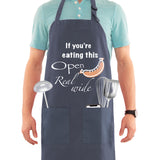 SINUOLIN Hot Stamping Apron with Pocket Cooking Apron for Men and Women Thanksgiving
