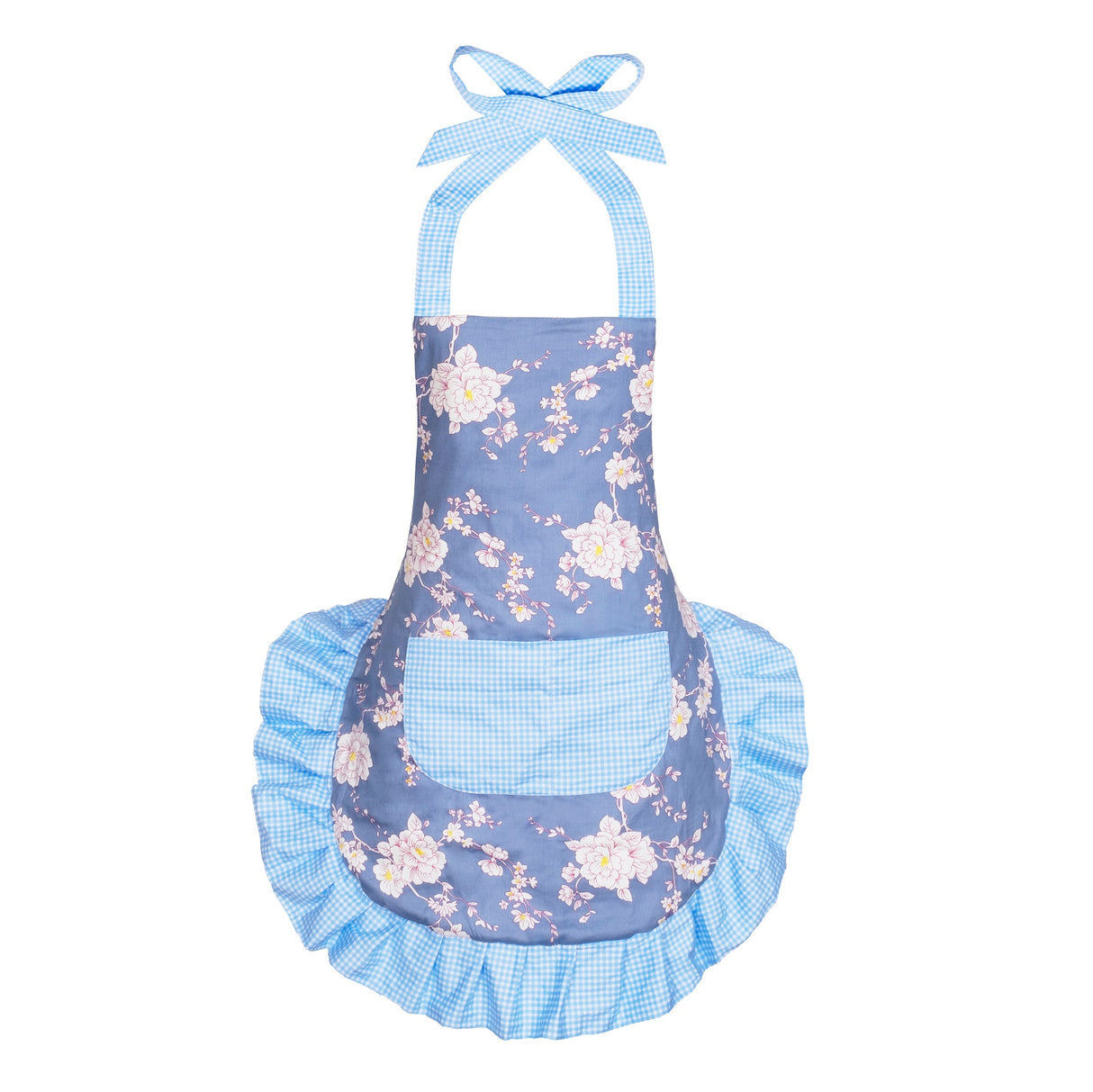SINUOLIN Floral Apron with Pockets and Adjustable Shoulder Straps for Cooking and Baking Women Apron Gifts
