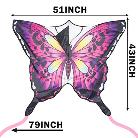 JEKOSEN Large Butterfly Kite Single Rope 51"*43"*79" - GexWorldwide
