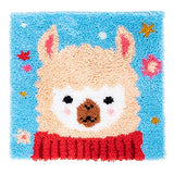 LUBOT Alpaca Latch Hook Kits Rug Handicraft Making Kits DIY 17"*17" - GexWorldwide