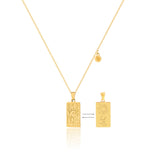 14K Gold Plated Gold 12 Constellation Pendant Necklace - GexWorldwide