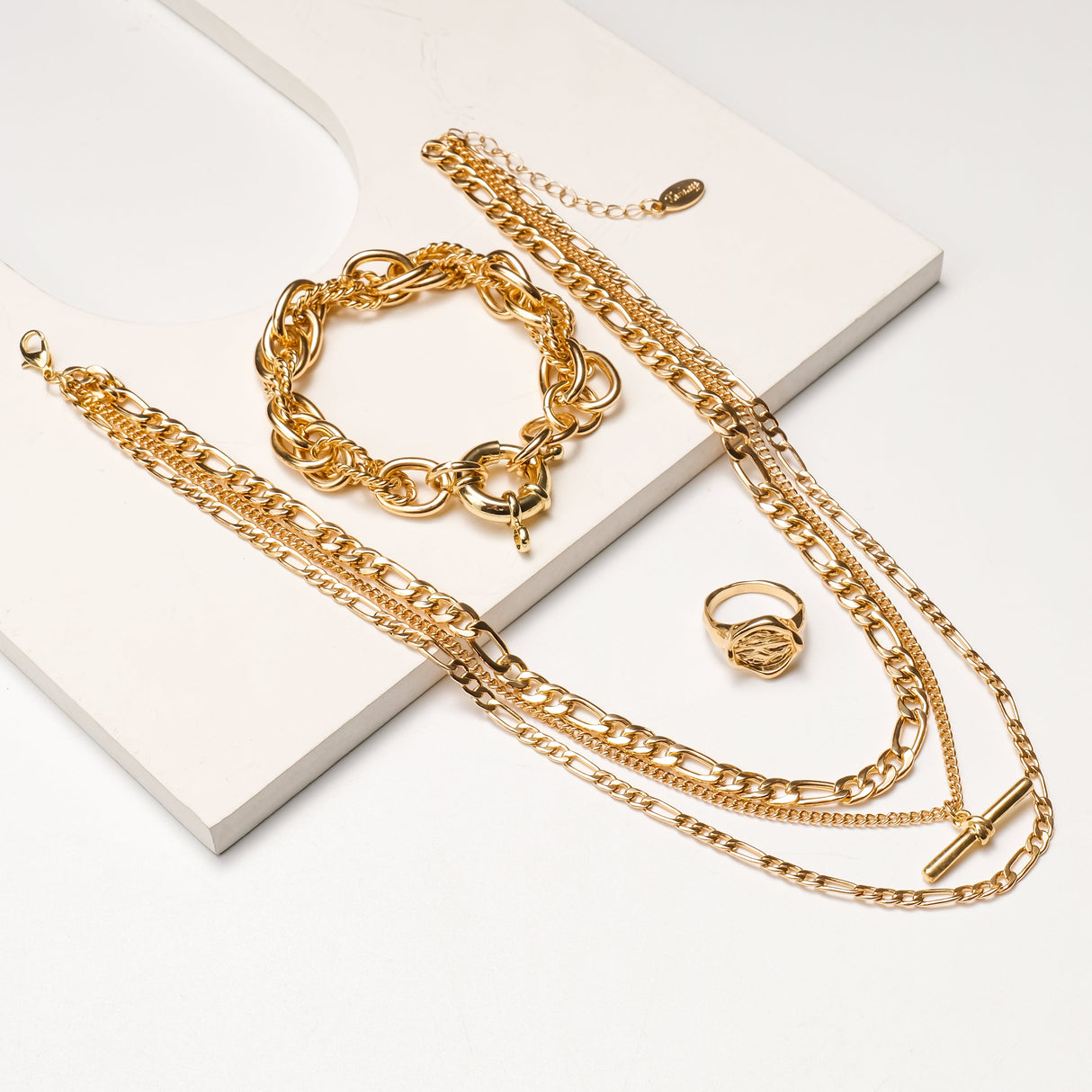 18k Gold Plated Versatile Jewelry Set - GexWorldwide