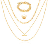 18k Gold Plated Versatile Jewelry Set - GexWorldwide