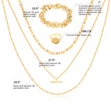 18k Gold Plated Versatile Jewelry Set - GexWorldwide