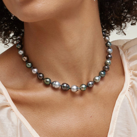 BURLAP LIFE 18K Gold Tahitian Pearl Necklace-Artistry in Jewelry - GexWorldwide