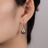 BURLAP LIFE 925 Silver Tahitian Pearl Lever Back Earrings - Advanced Design! - GexWorldwide