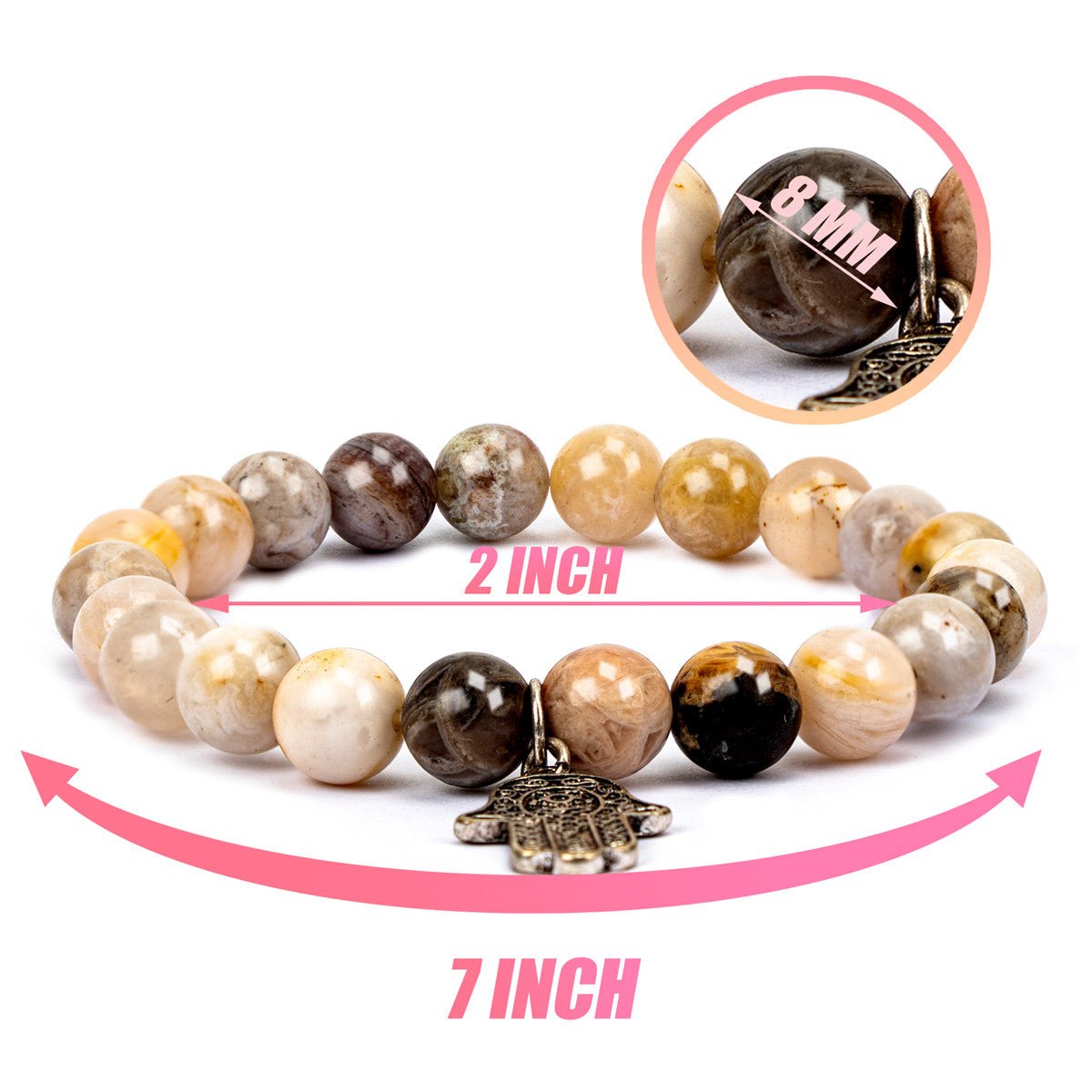 Crystal Bracelet Natural Stone 2pcs - GexWorldwide