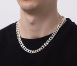 Cuban Link Chain Necklace for Men Women 14K Gold Silver Plated - GexWorldwide