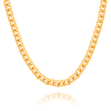 Cuban Link Chain Necklace for Men Women 14K Gold Silver Plated - GexWorldwide