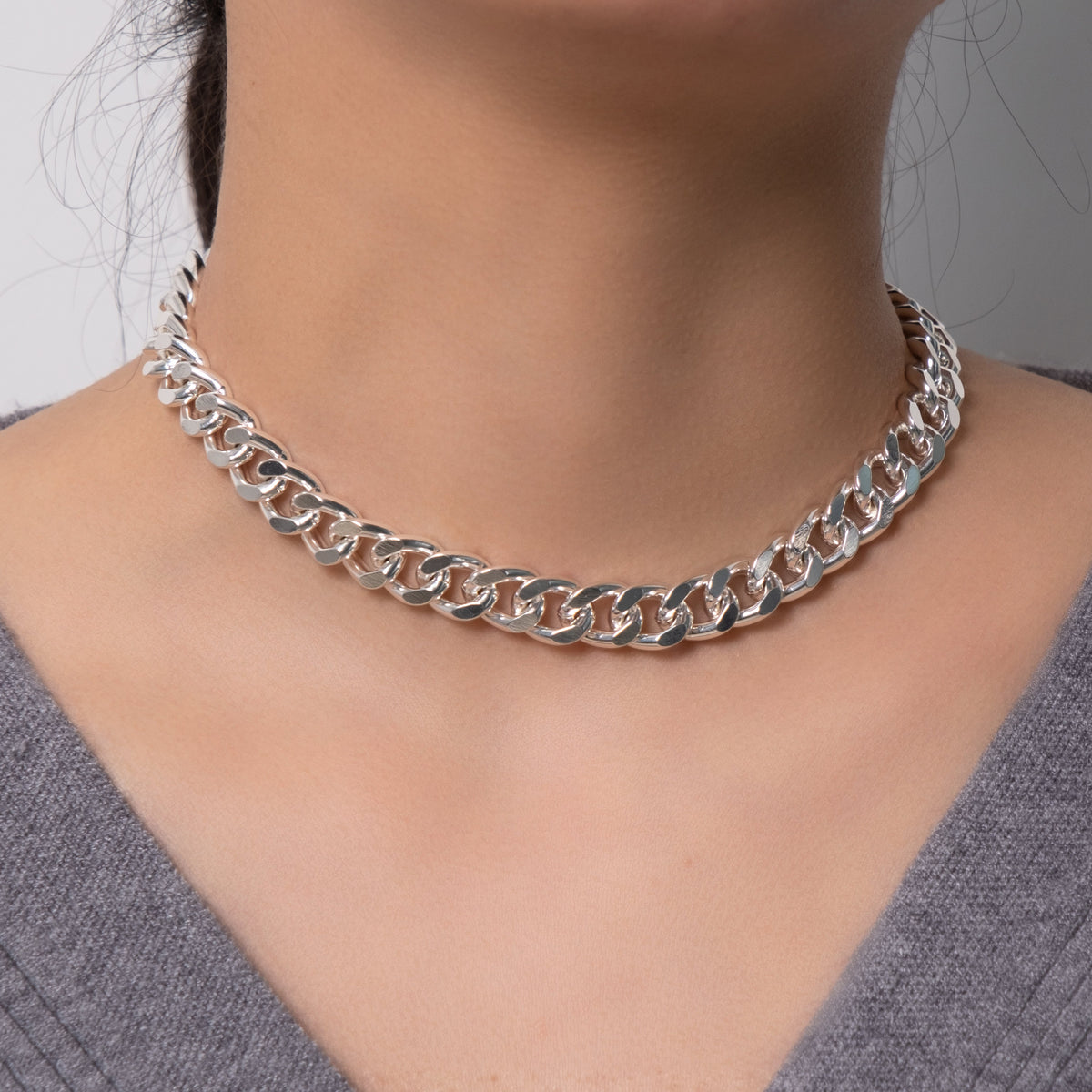 Cuban Link Chain Necklace for Men Women 14K Gold Silver Plated – GexWorldwide