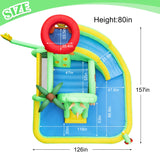 Dinosaur Inflatable Water Slide for Kids Easy to Inflate Large Swimming Pool Outdoor Fun Bouncing House - GexWorldwide