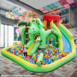 Dinosaur Inflatable Water Slide for Kids Easy to Inflate Large Swimming Pool Outdoor Fun Bouncing House - GexWorldwide