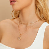 Double Layered Initial Necklace A-Z - GexWorldwide