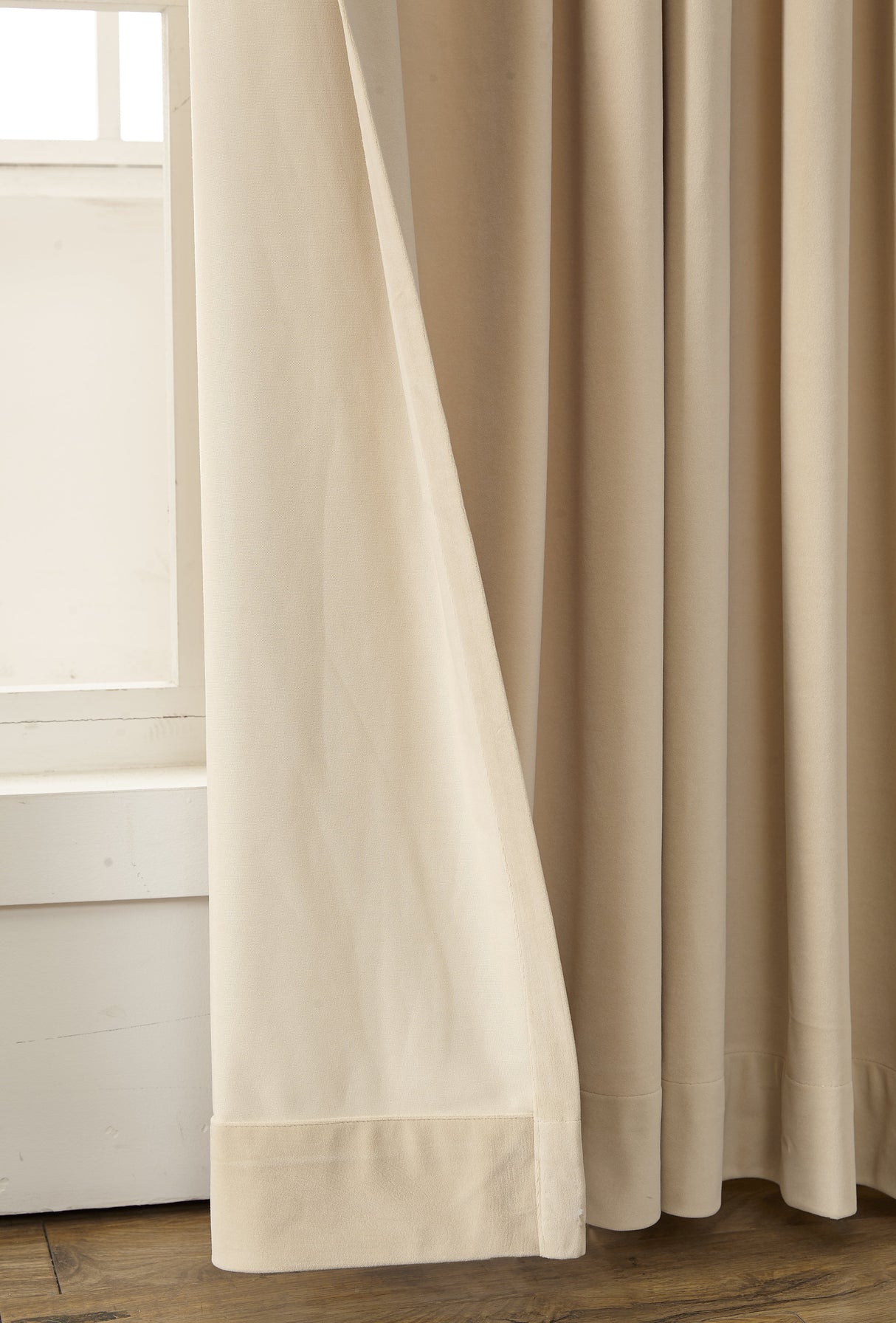 GEX Curtain Linen Bolonia Velvet Custom Curtains Blackout Drapes Pleated - GexWorldwide