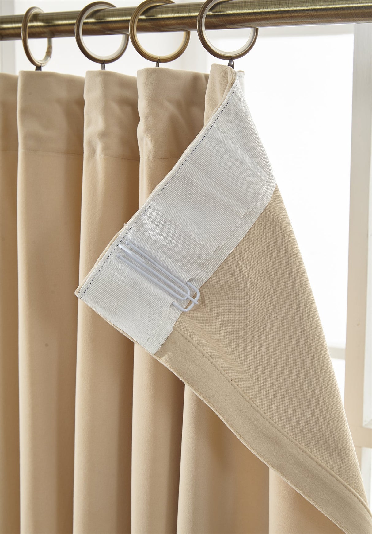 GEX Curtain Linen Bolonia Velvet Custom Curtains Blackout Drapes Pleated - GexWorldwide