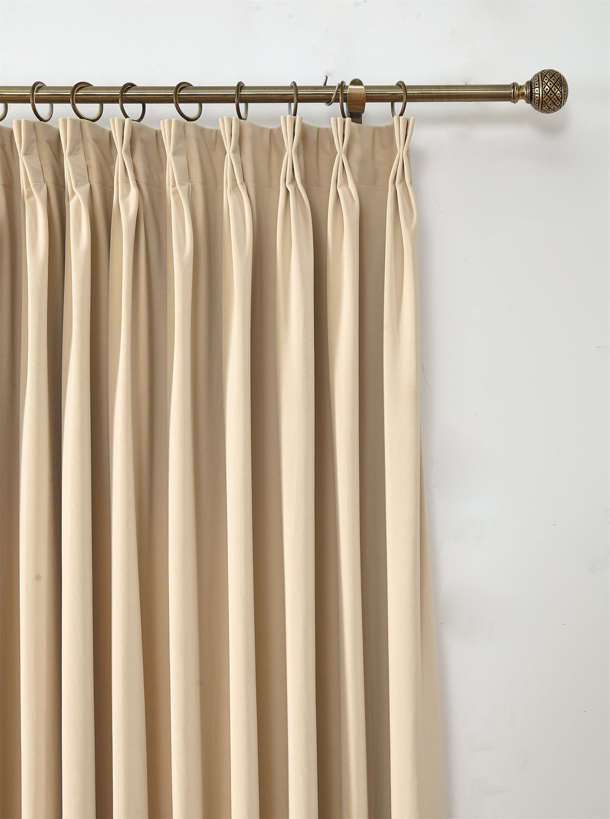 GEX Curtain Linen Bolonia Velvet Custom Curtains Blackout Drapes Pleated - GexWorldwide