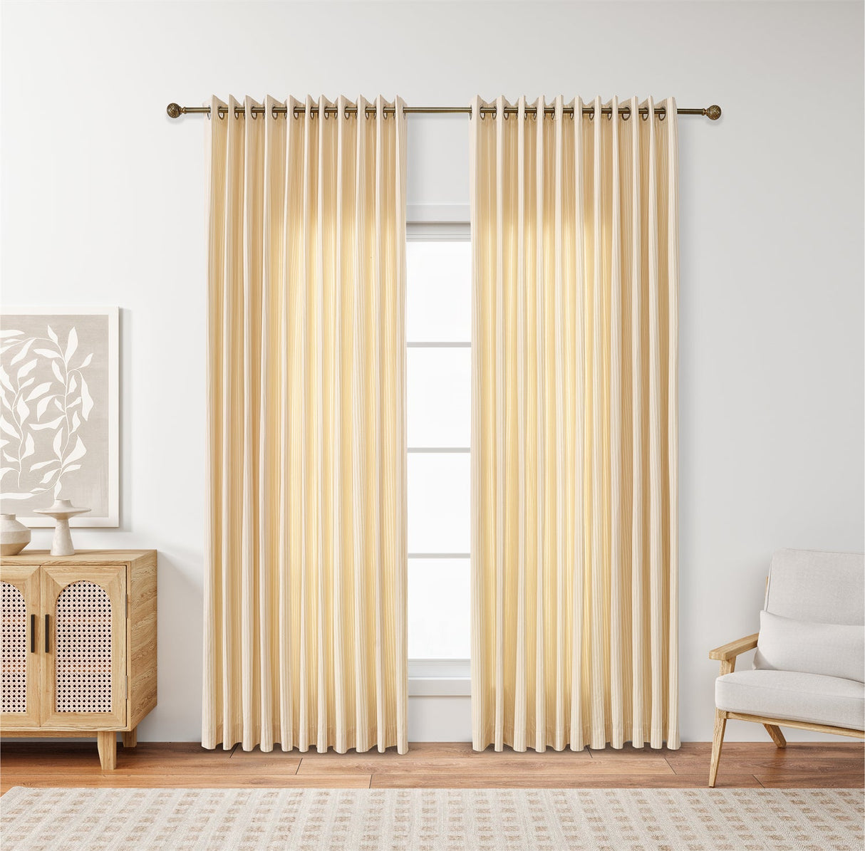 GEX Curtain Linen Cantoon Linen Custom Curtains Drapes Pleated - GexWorldwide