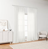 GEX Curtain Linen Damme Linen Custom Curtains Drapes Pleated - GexWorldwide