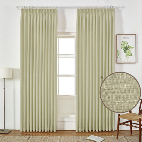 GEX Curtain Linen Sedge Linen Custom Curtains Drapes Pleated - GexWorldwide