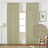 GEX Curtain Linen Sedge Linen Custom Curtains Drapes Pleated - GexWorldwide