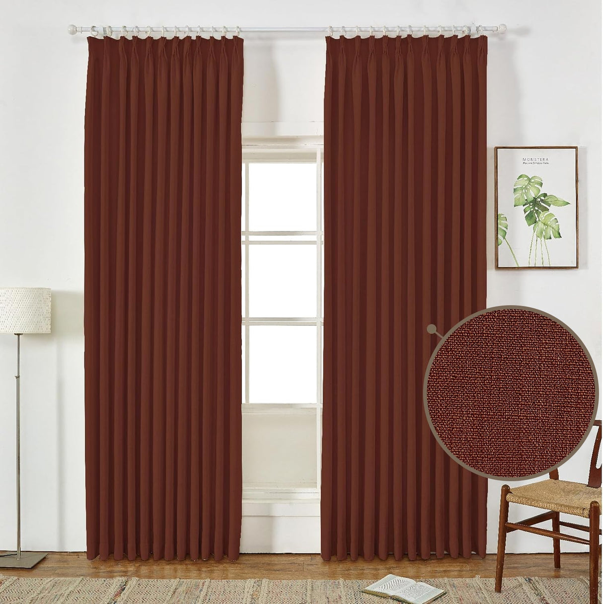 GEX Curtain Linen Sedge Linen Custom Curtains Drapes Pleated - GexWorldwide