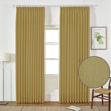 GEX Curtain Linen Sedge Linen Custom Curtains Drapes Pleated - GexWorldwide