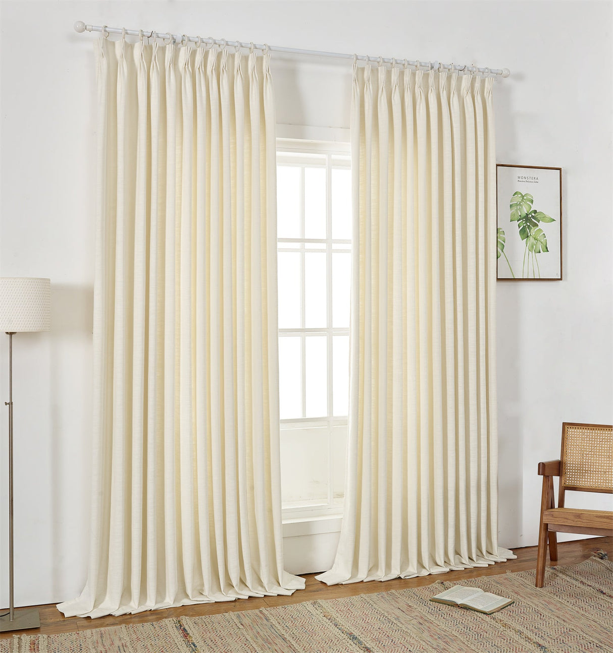 GEX Curtain Linen Sedge Linen Custom Curtains Drapes Pleated - GexWorldwide