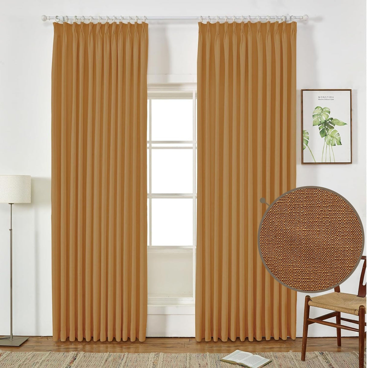 GEX Curtain Linen Sedge Linen Custom Curtains Drapes Pleated - GexWorldwide