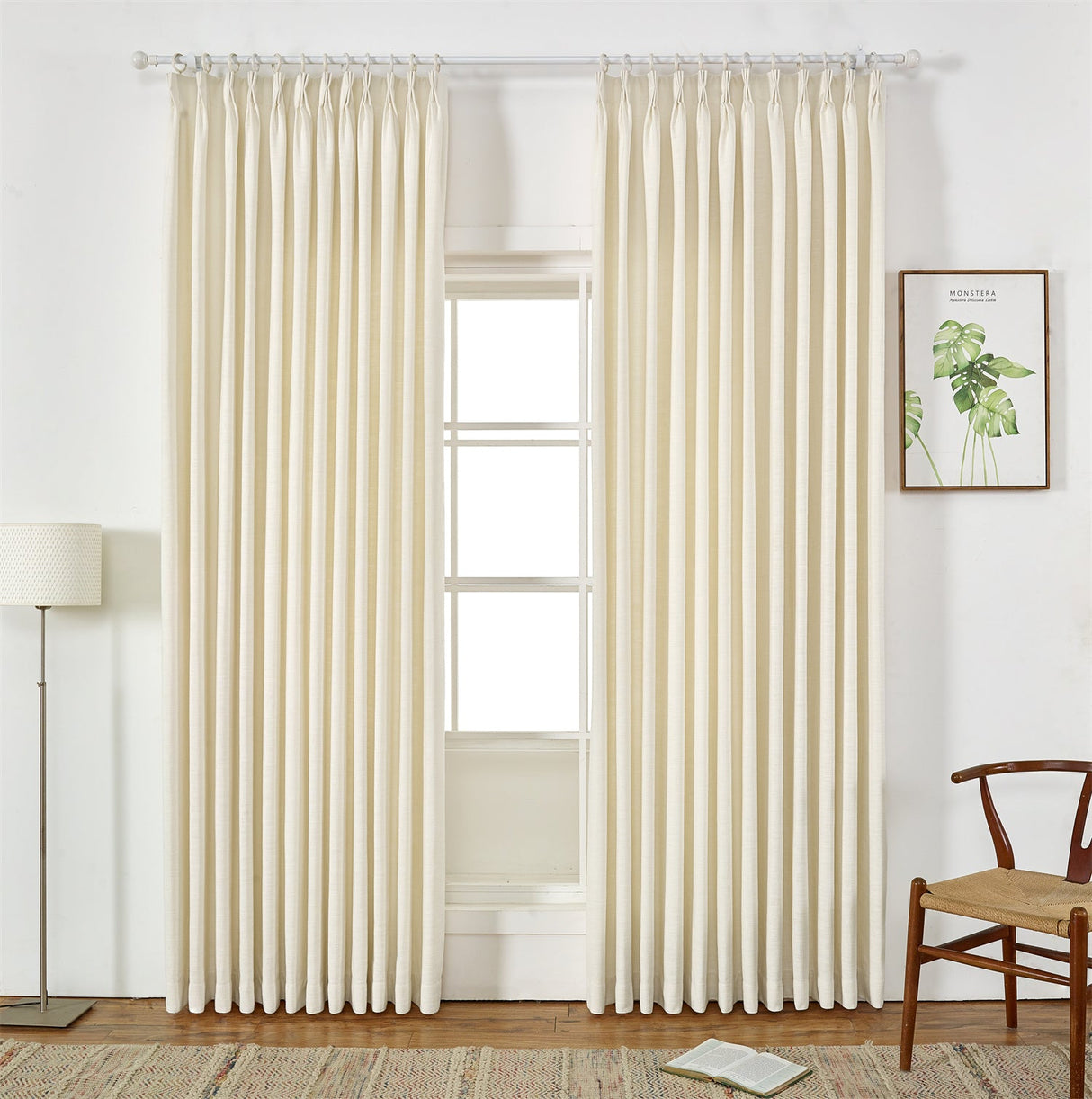 GEX Curtain Linen Sedge Linen Custom Curtains Drapes Pleated - GexWorldwide