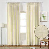 GEX Curtain Linen Sedge Linen Custom Curtains Drapes Pleated - GexWorldwide