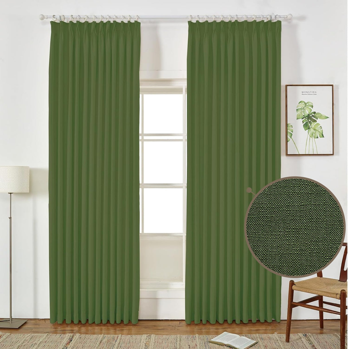 GEX Curtain Linen Sedge Linen Custom Curtains Drapes Pleated - GexWorldwide