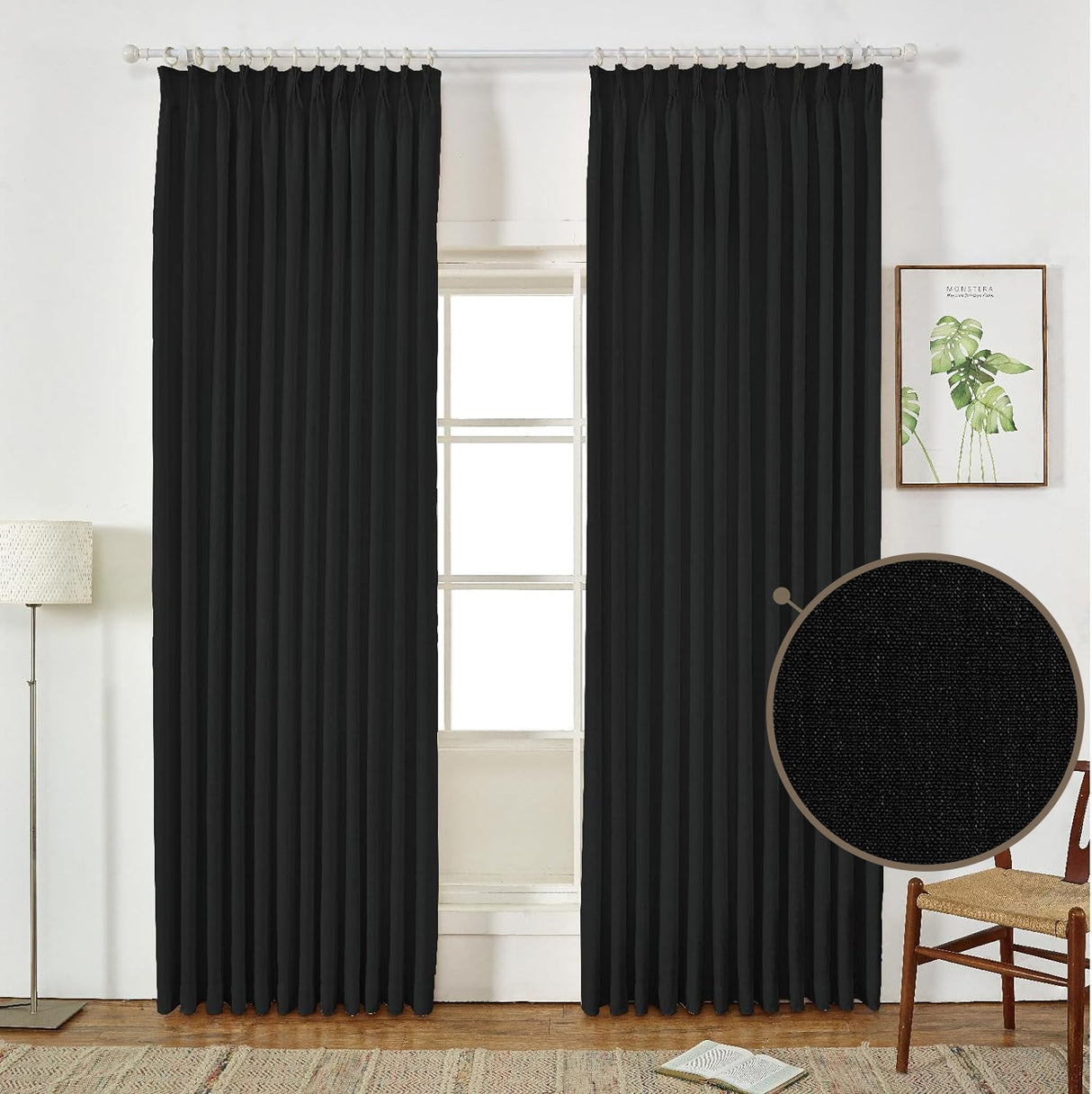 GEX Curtain Linen Sedge Linen Custom Curtains Drapes Pleated - GexWorldwide