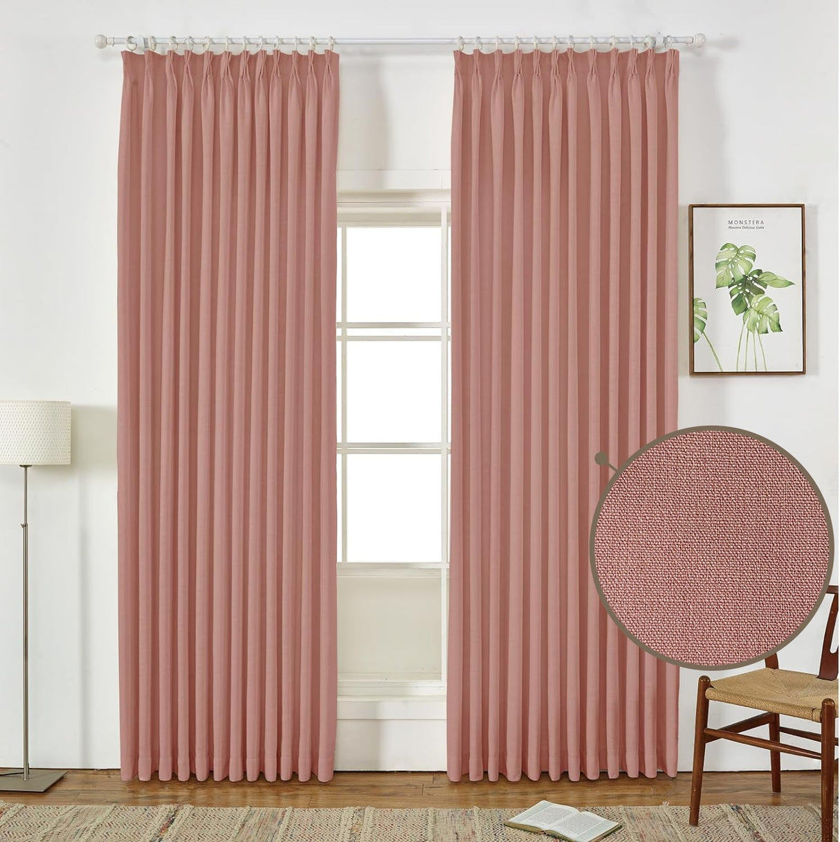 GEX Curtain Linen Sedge Linen Custom Curtains Drapes Pleated - GexWorldwide